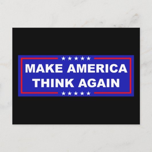 再びアメリカを考え作る ポストカード (正面)