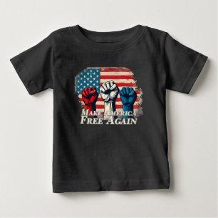 再びアメリカを自由にする ベビーTシャツ