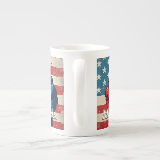 再びアメリカを自由にする ボーンチャイナマグカップ (裏面)