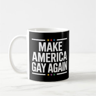 再びアメリカゲイおもしろいをゲイプライド月にする コーヒーマグカップ