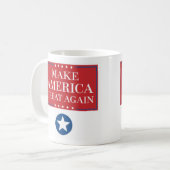 再びアメリカ素晴らしをコーヒーにする コーヒーマグカップ (正面左)