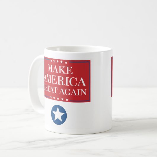 再びアメリカ素晴らしをコーヒーにする コーヒーマグカップ (正面左)