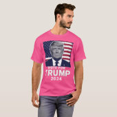 再びアメリカ素晴らしを作る – トランプ2024に投票 Tシャツ (正面フル)