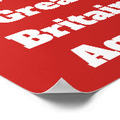 再びアメリカ素晴らしイギリスをポスター ポスター (角)