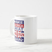 再びアメリカ素晴らしイギリスを! コーヒーマグカップ (正面左)