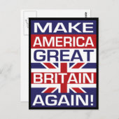 再びアメリカ素晴らしイギリスを！ ポストカード (正面/裏面)