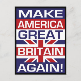 再びアメリカ素晴らしイギリスを! ポストカード