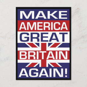 再びアメリカ素晴らしイギリスを！ ポストカード