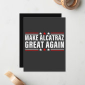 再びアルカトラズを素晴らし作る ノートカード (正面/裏面インサイチュ)