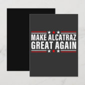 再びアルカトラズを素晴らし作る ノートカード (正面/裏面)