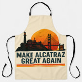再びアルカトラ素晴らしスをおもしろい作る エプロン (正面)