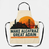 再びアルカトラ素晴らしスをおもしろい作る エプロン (正面)
