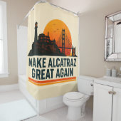 再びアルカトラ素晴らしスをおもしろい作る シャワーカーテン (インサイチュ)