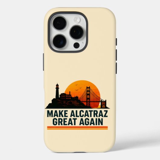 再びアルカトラ素晴らしスをおもしろい作る Case-Mate iPhoneケース (裏面)