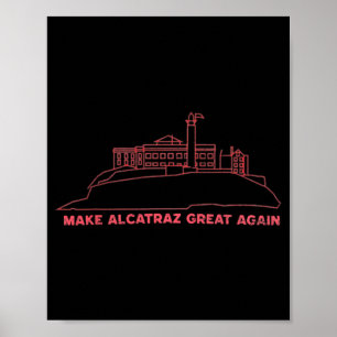 再びアルカトラ素晴らしズおもしろいをトランプAlcatraz Vin ポスター