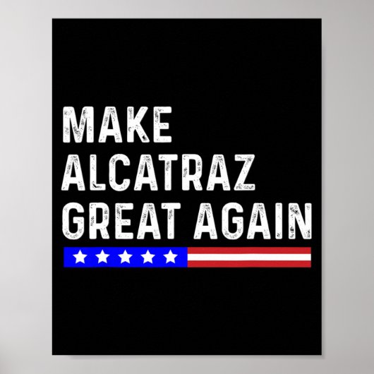 再びアルカトラ素晴らしズをおもしろいトランプAlcatraz Ret ポスター (正面)