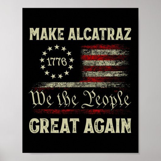 再びアルカトラ素晴らしズをおもしろいトランプAlcatraz Ret ポスター (正面)