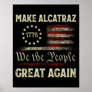 再びアルカトラ素晴らしズをおもしろいトランプAlcatraz Ret ポスター