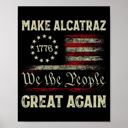 再びアルカトラ素晴らしズをおもしろいトランプAlcatraz Ret ポスター (正面)