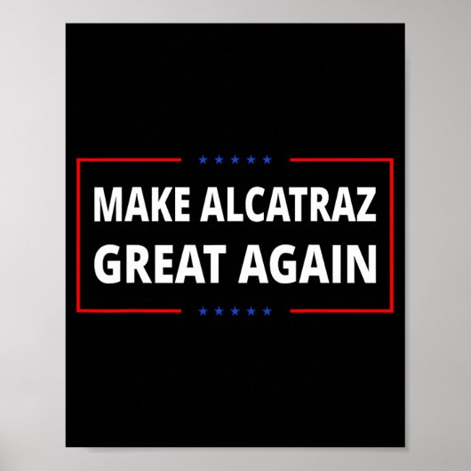 再びアルカトラ素晴らしズをおもしろいトランプAlcatraz Ret ポスター (正面)