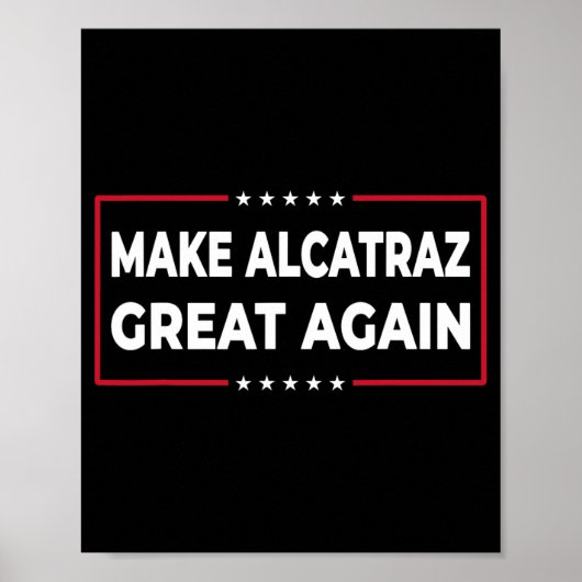 再びアルカトラ素晴らしズをおもしろいトランプAlcatraz Ret ポスター (正面)