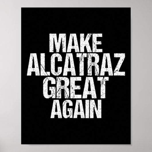 再びアルカトラ素晴らしズをおもしろいトランプAlcatraz Ret ポスター (正面)
