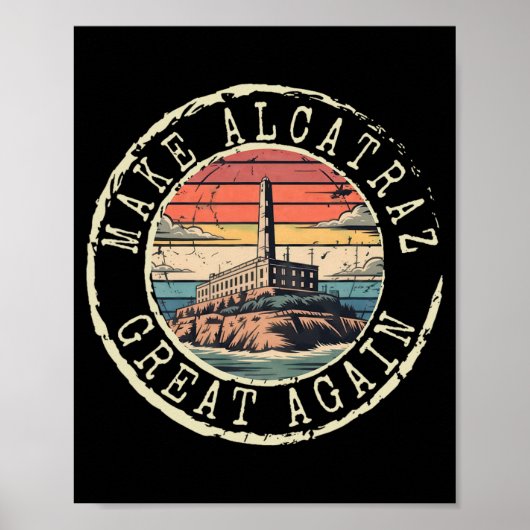 再びアルカトラ素晴らしズをおもしろいトランプAlcatraz Ret ポスター (正面)