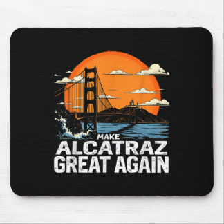 再びアルカトラ素晴らしズをおもしろいトランプAlcatraz Ret マウスパッド