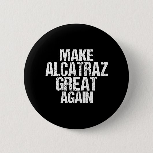 再びアルカトラ素晴らしズをおもしろいトランプAlcatraz Ret 缶バッジ (正面)