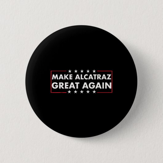 再びアルカトラ素晴らしズをおもしろいトランプAlcatraz Ret 缶バッジ (正面)
