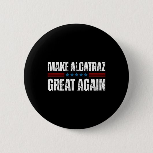 再びアルカトラ素晴らしズをおもしろいトランプAlcatraz Ret 缶バッジ (正面)