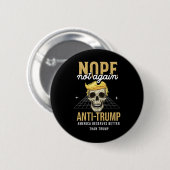 再びアンチトランプ2024 缶バッジ (正面&裏面)