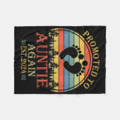 再びアンティーに 2024年 妊娠発表 フリースブランケット (正面(横))