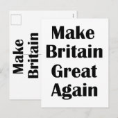 再びイギリス素晴らしする シーズンポストカード (正面/裏面)