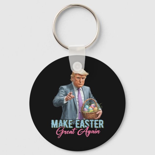 再びイースター素晴らしトランプおもしろい春狩りEg キーホルダー (正面)