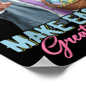 再びイースター素晴らしトランプおもしろい春狩りEg ポスター (角)