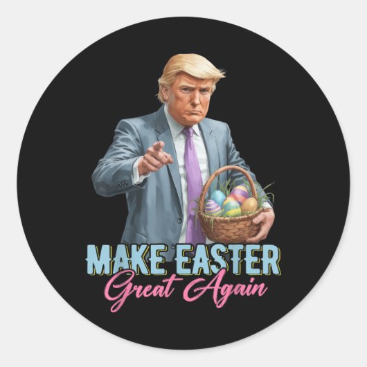 再びイースター素晴らしトランプおもしろい春狩りEg ラウンドシール (正面)