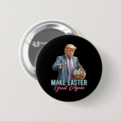 再びイースター素晴らしトランプおもしろい春狩りEg 缶バッジ (正面&裏面)