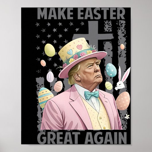 再びイースト素晴らしトランプおもしろい大統領を作る ポスター (正面)