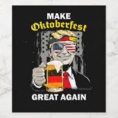 再びオクトーバーフェスト素晴らしを作るトランプGermany Beer Pr ワインラベル (シングルラベル)