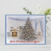 再びオーバル素晴らしオフィスクリスマスを作る シーズンカード (スタンド正面)