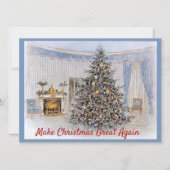 再びオーバル素晴らしオフィスクリスマスを作る シーズンカード (正面)