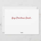 再びオーバル素晴らしオフィスクリスマスを作る シーズンカード (裏面)