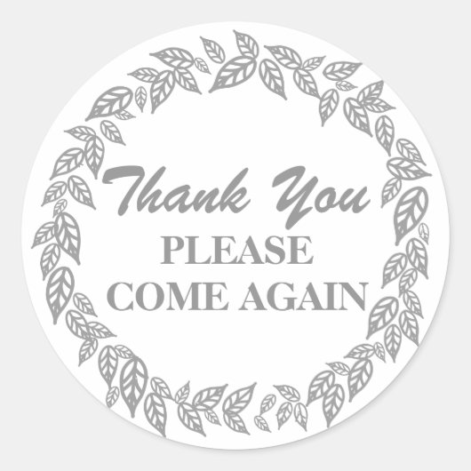 再びカスタムステッ来クカーをありがとう ラウンドシール (正面)