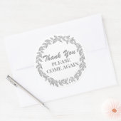 再びカスタムステッ来クカーをありがとう ラウンドシール (封筒)