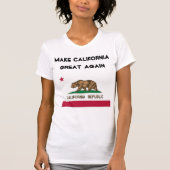 再びカリフォルニアを素晴らし作りなさい。新しいリーダーシップ Tシャツ (正面)