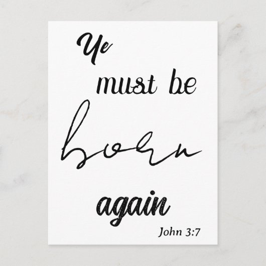 再びキリスト教生まれの誕生日になるべし ポストカード (正面)