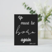 再びクリスチャン生まれス誕生日におもしろいなる ポストカード (スタンド正面)