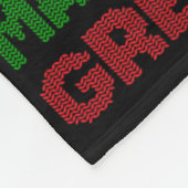 再びクリスマスを素晴らし作るクリスマストランプおもしろいパジャマ フリースブランケット (角)