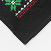 再びクリスマスを素晴らし作るクリスマストランプおもしろいパジャマ フリースブランケット (角)